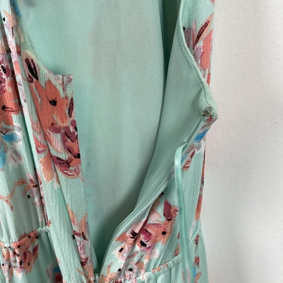 Tabitha Webb floral print high neck sleeveless drawstring waist ruffle hem maxi - Picture 10 of 11
